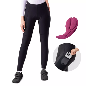 Preview: ROCKBROS | TVI Damen Fahrradhose – Gepolsterte Lange Radhose für Herbst/Winter, Sportbekleidung S-XXXL